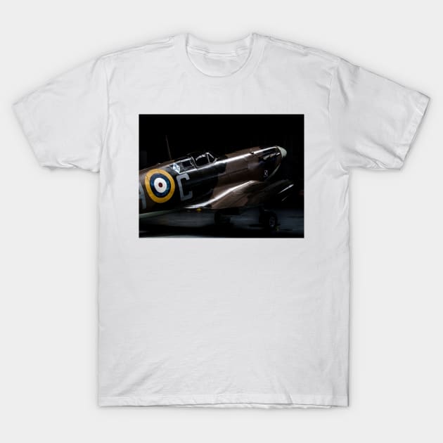 RAF Spitfire in the Hanger T-Shirt by captureasecond